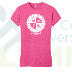 <strong>Pink #wcuproud Tee (Womens)</strong><br>Suggested Donation: $12.00