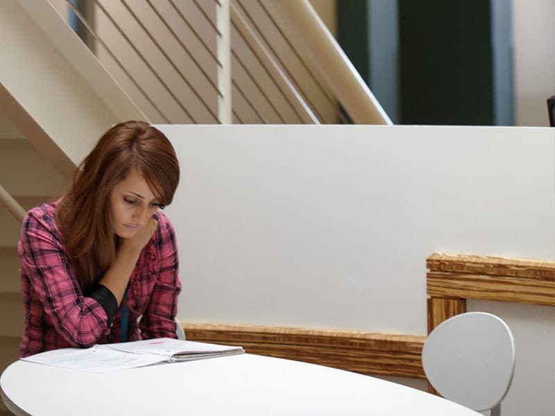 Informal study areas throughout the campus